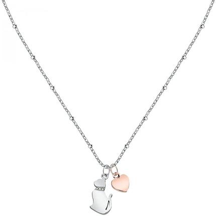Image du produit Morellato Charmant collier bicolore Cat&Heart Mascotte SAVL05