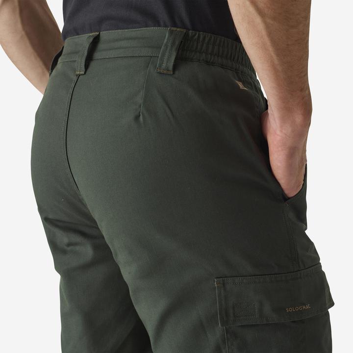 Produktbild Solognac Hose 100 Cargo warm grün (S)