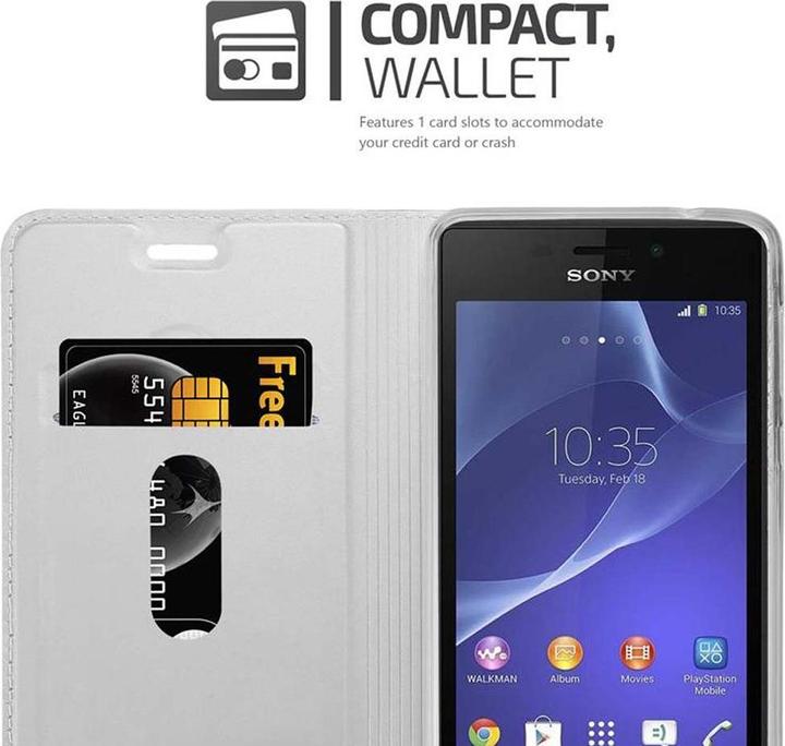 Image du produit Cadorabo Book Classy Style Cover (Sony Xperia M2, Sony Xperia M2 Aqua)