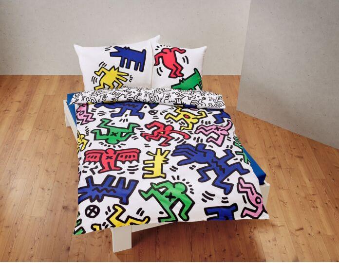 Actual product image Keith Haring Fun (Bedding set, 160 x 200 cm, 50 x 70 cm)