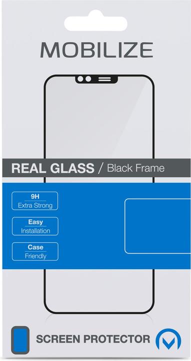 Actual product image Mobilize Black frame glass (1 Piece, Xiaomi Poco X5)