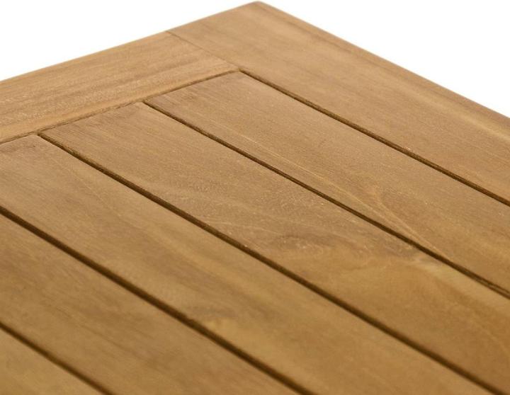 Produktbild VCM Beistelltisch Blumenhocker Teakholz behandelt Balkon Terrasse 50x50cm (50 cm)