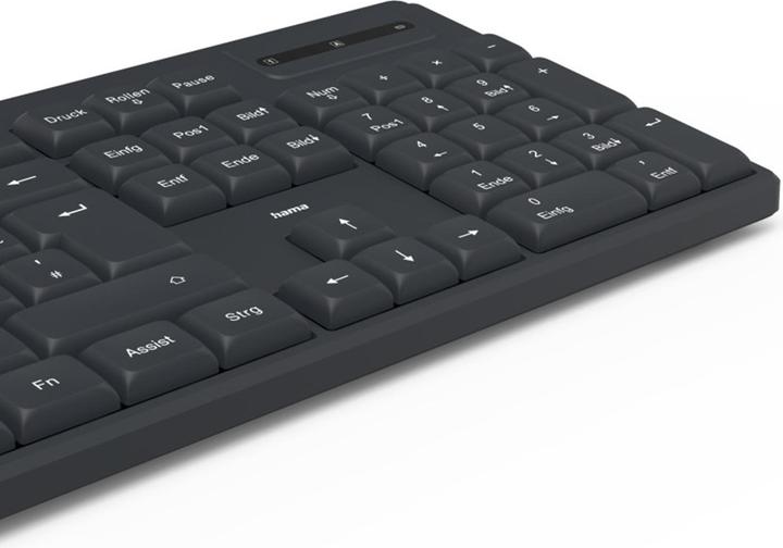 Immagine prodotto Hama Tastiera wireless WK-200 batteria wireless 8 tasti multimediali nero QWERTZ (DE, Senza fili)