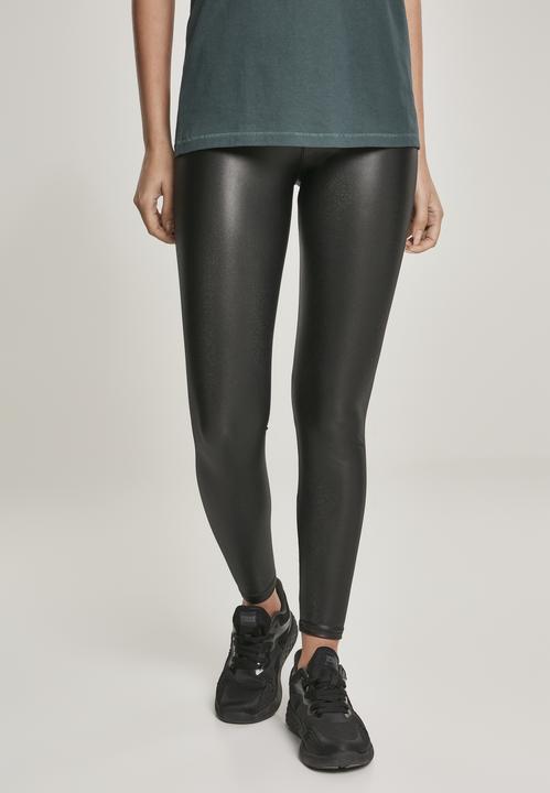 Actual product image Urban Classics Ladies Synthetic Leather High Waist Leggings (M)