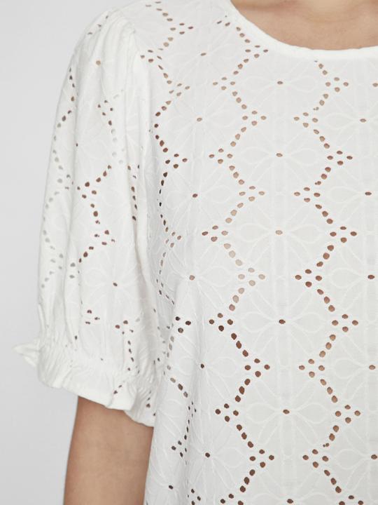 Actual product image Vila Round neck top with short sleeves (L)