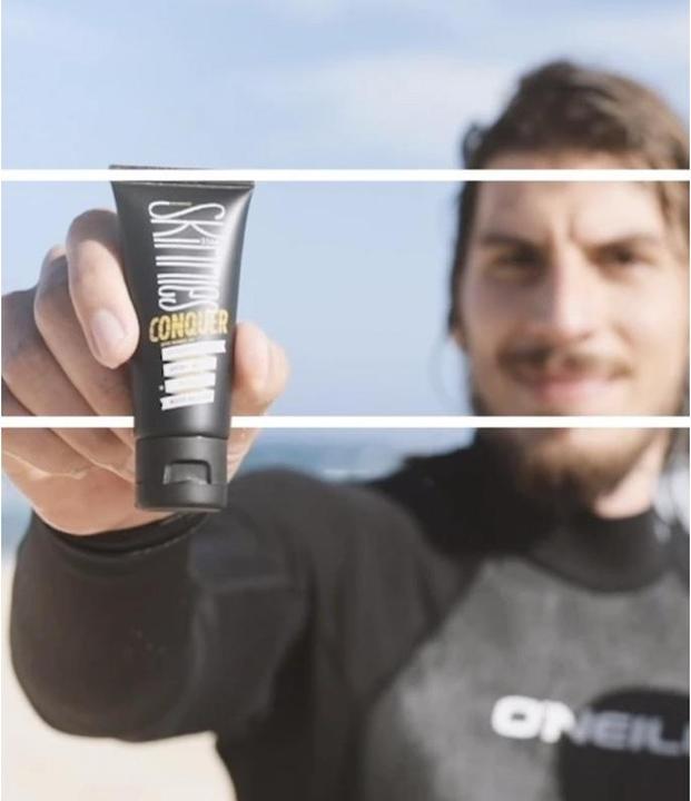 Actual product image Skinnies Conquer (Sun gel, SPF 50+, 100 ml, 113 g)