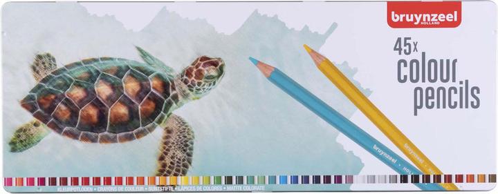 Immagine prodotto Bruynzeel Matite colorate "Schildkr "te", astuccio in metallo da 45 pezzi (Multicolore, 45 x)