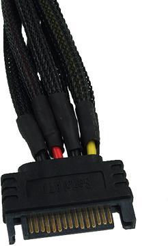 Actual product image Phobya SATA power Y-cable