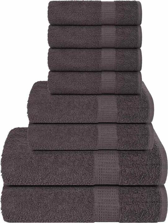 VidaXL 8-tlg. Handtuch-Set (70 x 140 cm, 30 x 50 cm)