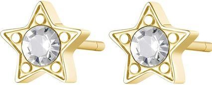 Sagapo S'Agapõ - Elegant steel earrings with clear crystals CLICK SCK47