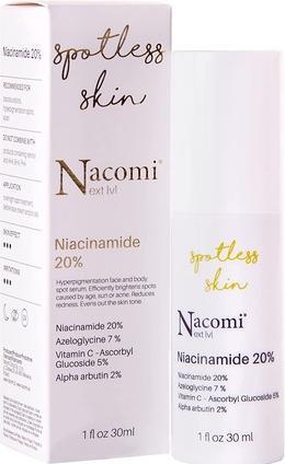 Nacomi Next Level Niacinnamide 20% brightening face serum to reduce discoloration 30ml (30 ml)