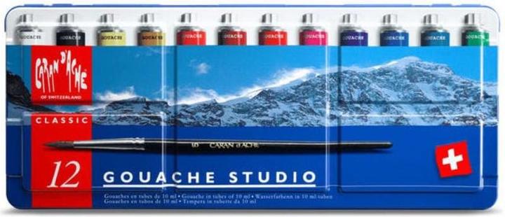 Produktbild Caran d'Ache Gouache Studio Tuben 10ml Metallschachtel (Mehrfarbig, 120 ml)