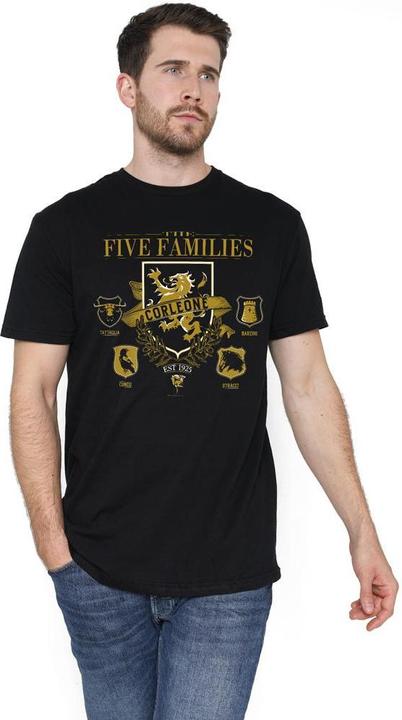 Immagine prodotto The Godfather Five Families Maglietta Loghi Uomo (4XL)