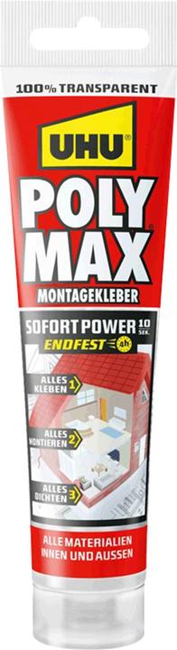 Produktbild UHU POLY MAX Sofort Power Montagekleber 115 g (115 g)