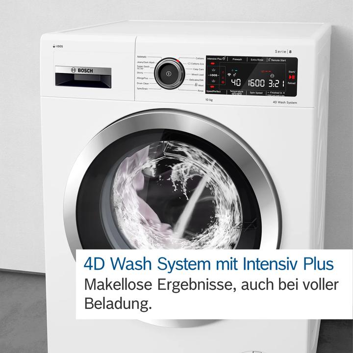 Produktbild Bosch Hausgeräte Serie 8, Waschmaschine, Frontlader, 10 kg, 1400 U/min., WGB254030 (10 kg, Links)
