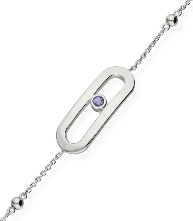 Carat Birthstone (25 cm, Silber 925)