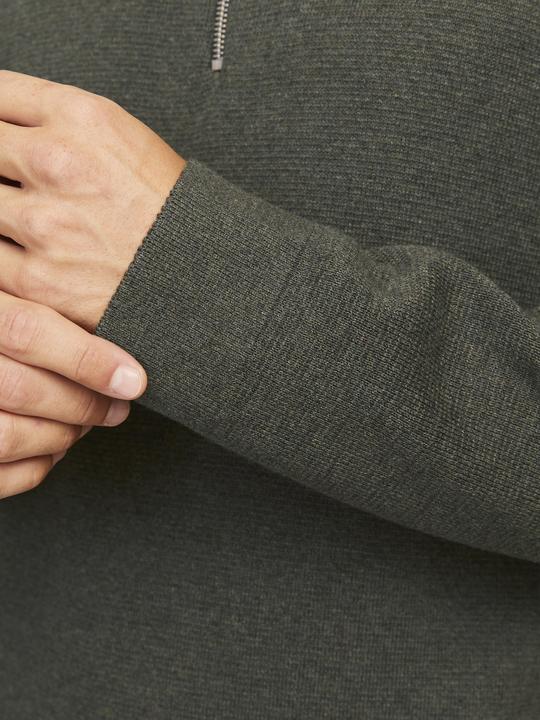 Actual product image Jack & Jones Jprblamilano Stitch Knit Half Zip Sn (XL)