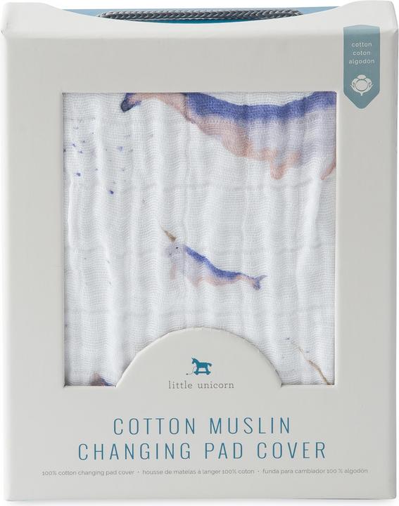 Actual product image little unicorn Changing Pad Cover (40 x 80 cm)