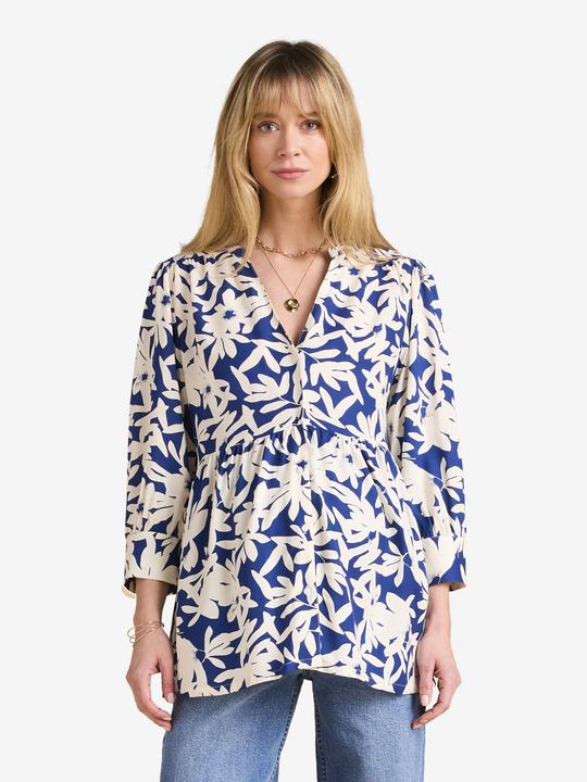 Envie de Fraise Bluse für Schwangerschaft und Stillzeit mit Blätterprint