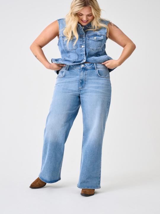 Actual product image Only CARJUICY Hohe Taille Weiter Beinschnitt Jeans Jeans mit weitem Bein (W46/L34)