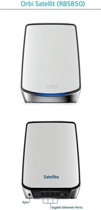 Produktbild Netgear Orbi WiFi 6 Satellit AX6000 (RBS850)