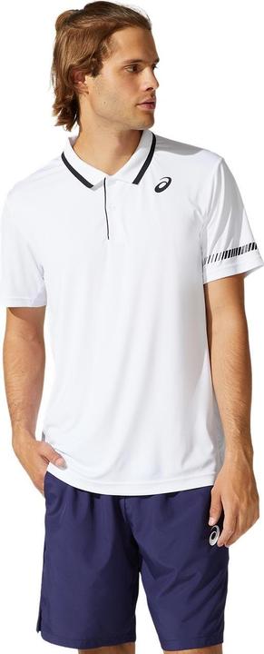 Actual product image ASICS Performance Court M Polo Shirt Men Brilliant White (XL)