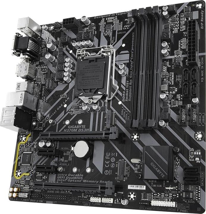 Immagine prodotto Gigabyte H370M DS3H S1151V2 H370 MATX (LGA 1151, Intel H370, ATX)