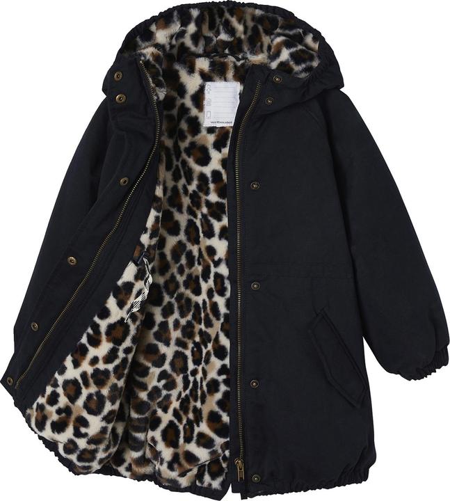 Actual product image Vertbaudet Girls' winter jacket with hood, recycled polyester padding (140)