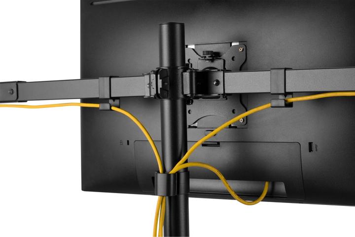Actual product image InLine Table mount, for 3x LCD/LED display up to 81cm (32"), max. 7kg, black (Table, 32")