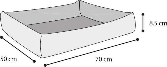 Actual product image Default Flamingo - Cooling basket with gel 70x50x8,5CM (Dog)
