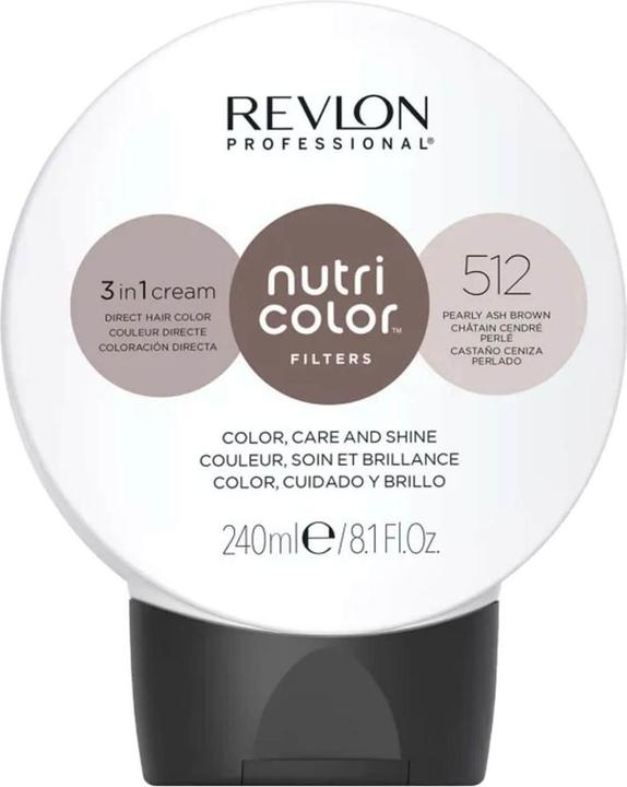 Immagine prodotto Revlon Professional Crema Nutri Color - Marrone Cenere Perlato 512 (Irisé marrone chiaro)