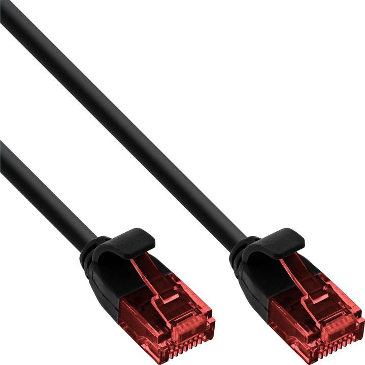 Actual product image InLine Slim patch cable (U/UTP, CAT6, 10 m)