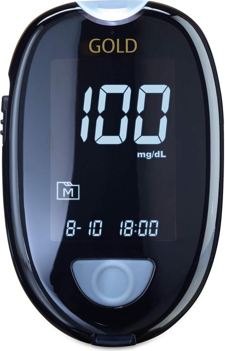 Actual product image Aktivmed GlucoCheck GOLD Blood Glucose Meter Set mg/dl, 1 pc (Glucose monitors)