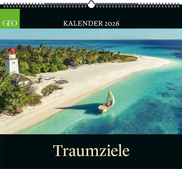 Produktbild Neumann GEO Traumziele 2026 - Wand-Kalender - Reise-Kalender - Poster-Kalender - 50x45 (Deutsch)