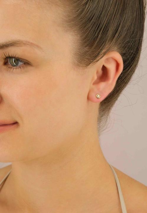 Image du produit Muau Boucles d'oreilles monture à cadre (Or jaune 750/18K)