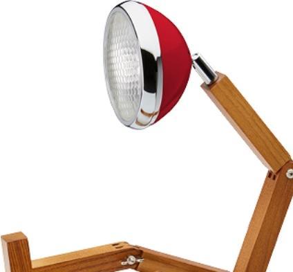 Image du produit Piffany Copenhagen M. Wattson - Original Table Lamp - Rouge vif (12V-SWR-FR) (200 lm, G4)