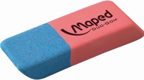 Image du produit Maped Gomme en caoutchouc Duo-Gom, moyenne, bleue/rouge