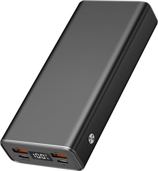2GO Powerbank 20000mAh 2x USB-A 1x USB-C fast charging ALU (20000 mAh, 42.50 W, 42.50 Wh)