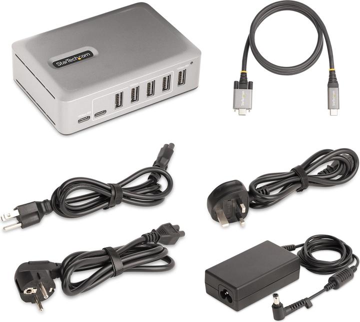 Actual product image StarTech 7-PORT USB-C HUB SELF-POWERED (USB-C, 7 Ports)
