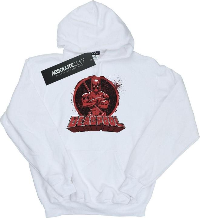 Immagine prodotto Deadpool Crossed Arms Logo Felpa con Cappuccio Uomo (XL)
