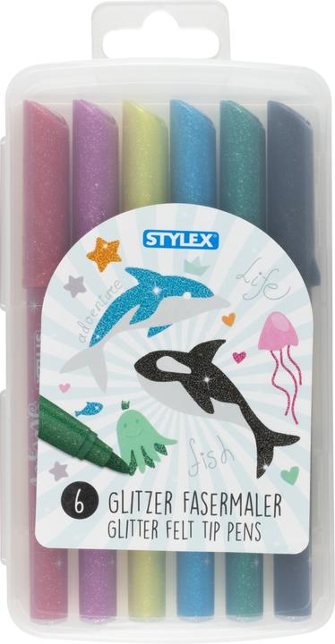 Produktbild Stylex Glitzer-Fasermaler (Mehrfarbig, 6 x)