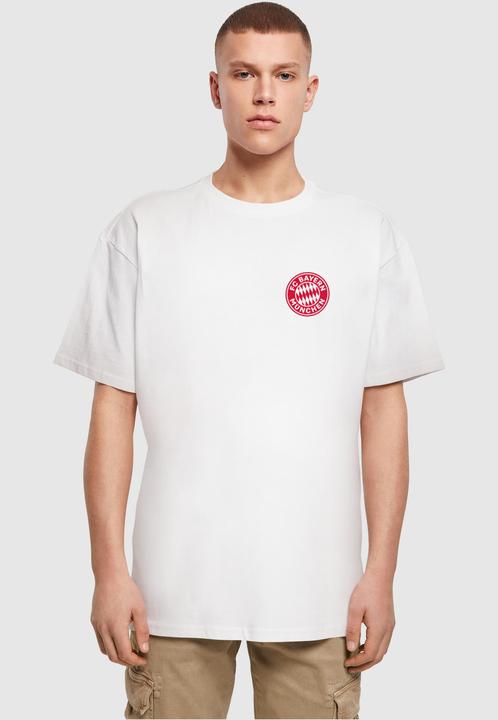 Actual product image FC Bayern München Logo Red Heavy Oversized Tee - 113321 (L)
