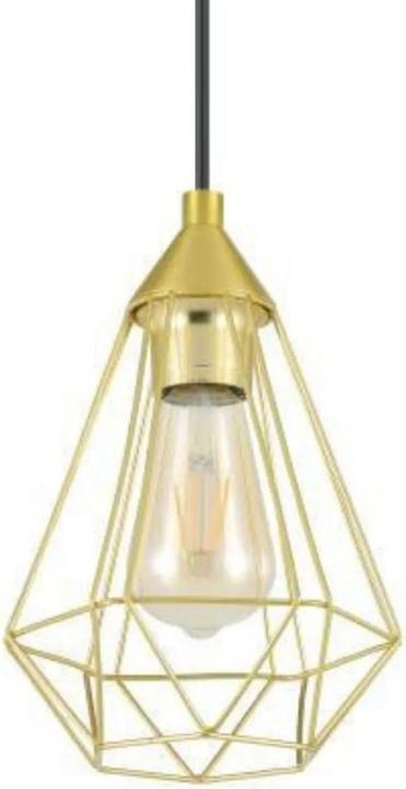 Pendant lamp TARBES 1x E27 Brushed Brass (E27, 0 lm)
