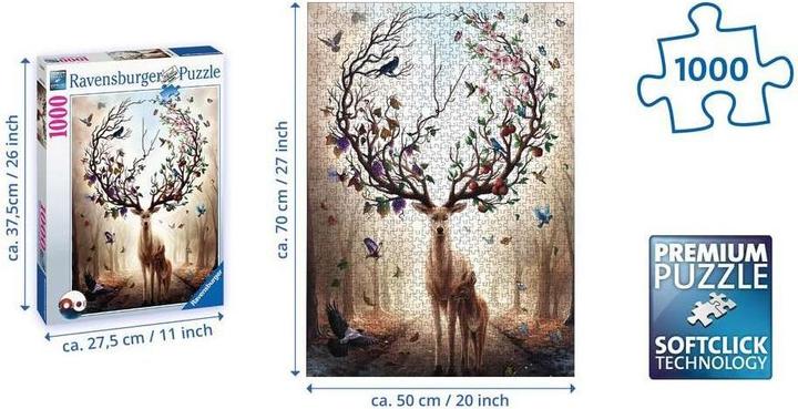 Image du produit Ravensburger Cerf magique (1000 pièces)