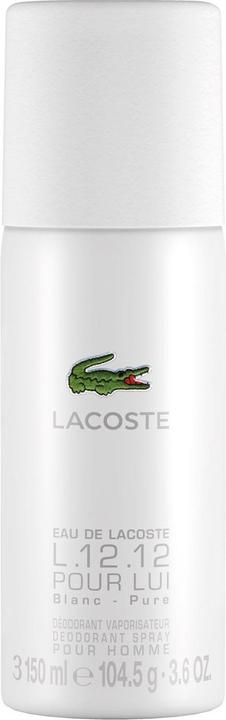 Lacoste - L.12.12 Blanc Deodorant 150ml Spray (Spray, 150 ml)