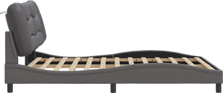 Produktbild VidaXL Bettgestell mit LED Kunstleder (160 x 200 cm)