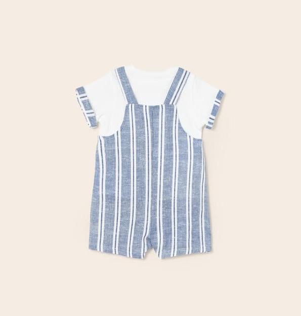 MAYORAL Leinen Latzhose mit Shirt (86)
