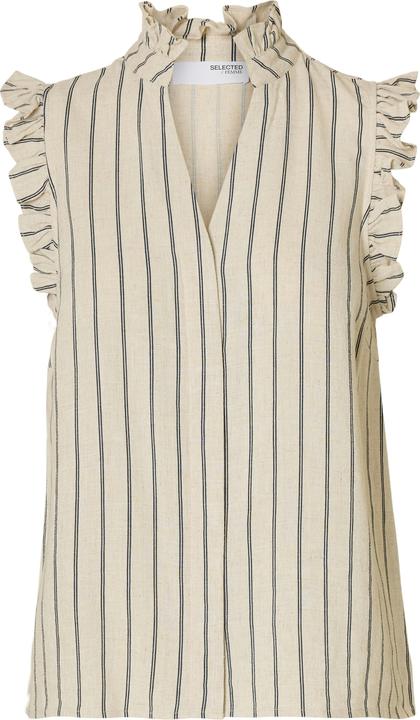 Produktbild Selected Femme Slfviva Sl Ruffle Striped Sun Top Noos (42)