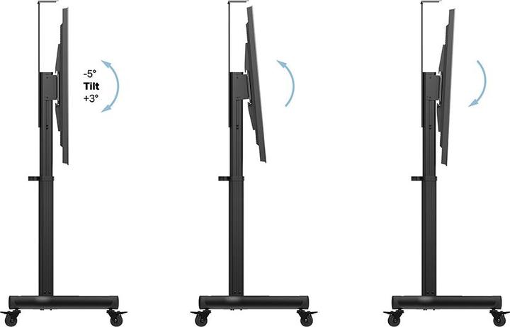 Produktbild Multibrackets Standfuss elektr. 32-75", max 60 kg, schwarz (75", 60 kg)