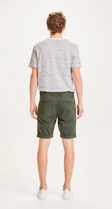 KnowledgeCotton Apparel CHUCK regular chino poplin shorts Forrest Night 32 (32)